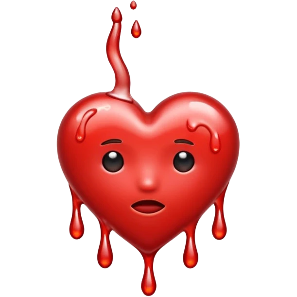 Melting heart  emoji