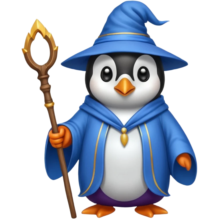 Penguin Wizard emoji