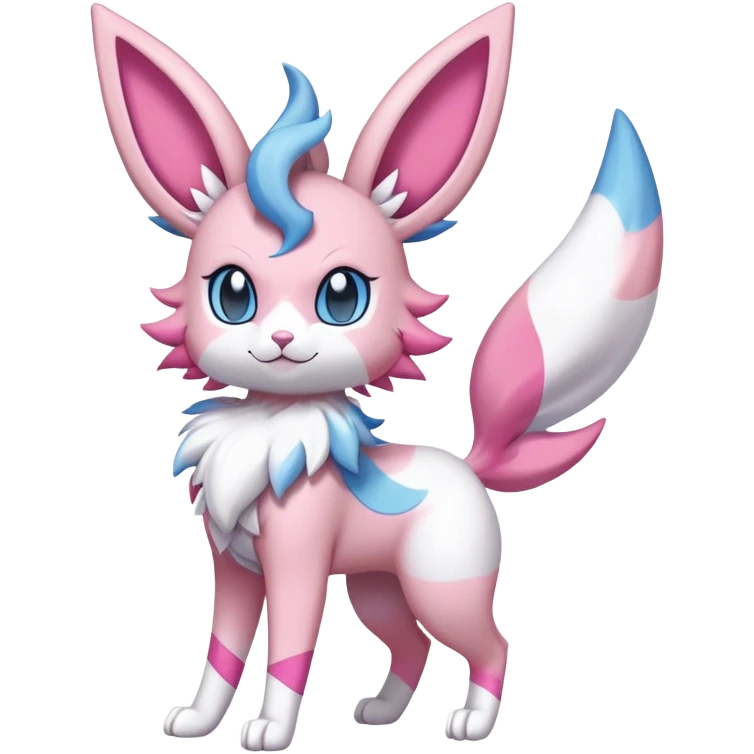 Sylveon-Delcatty-Fakémon-hybrid-creature (full body)  emoji
