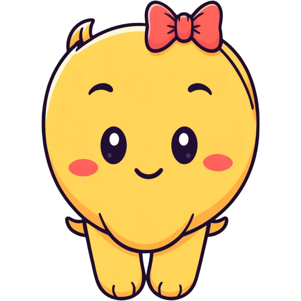 emoji with a bow on head sniffing feet emoji