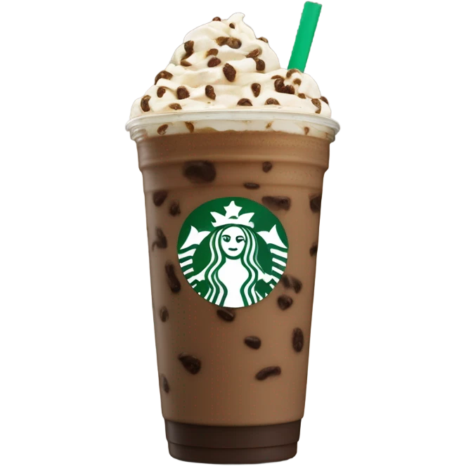 Starbucks mocha cookie crumble Frappuccino drink emoji