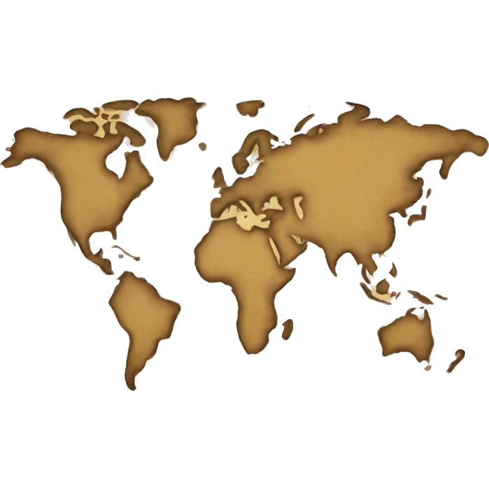 old paper world map emoji