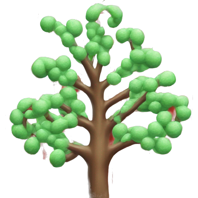 Candy cane tree emoji
