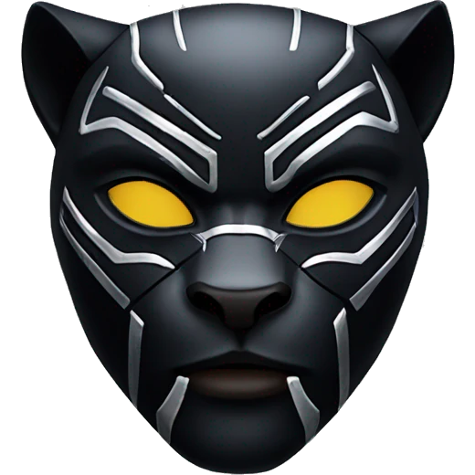 Black Panther, mask, Marvel emoji