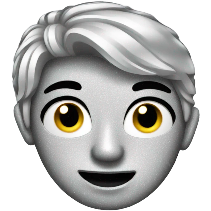 silver sparkly emoji emoji