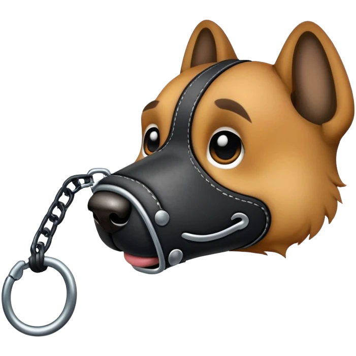 muzzle with leash emoji