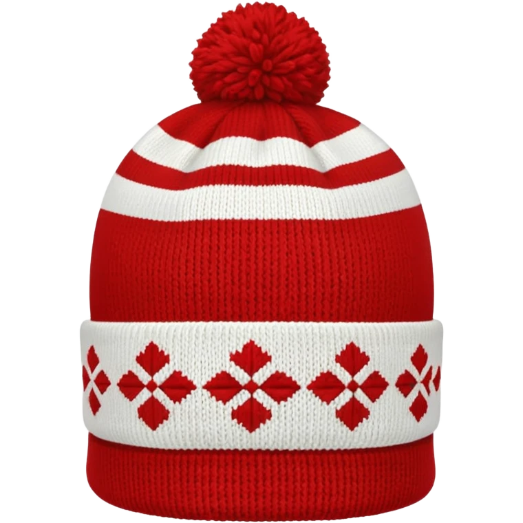 plain isolated red and white had emoji