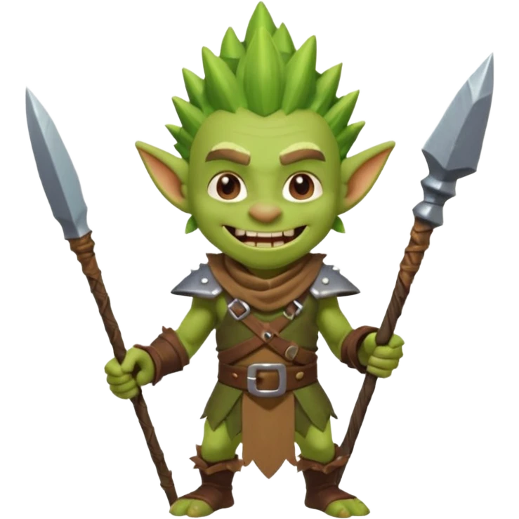 Goblin from clash royal mememe emoji