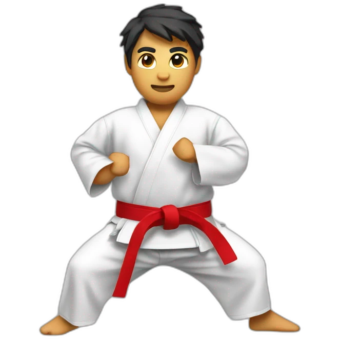 Karate redbelt emoji