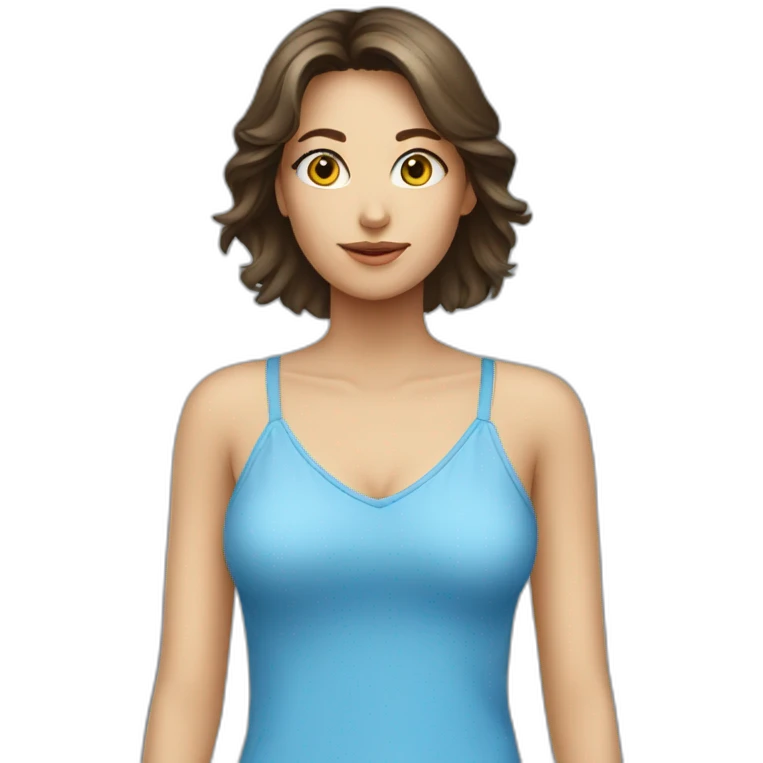 blue camisole emoji