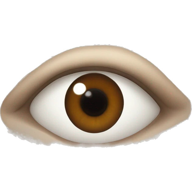 dark brown eye of a woman, only eye emoji emoji