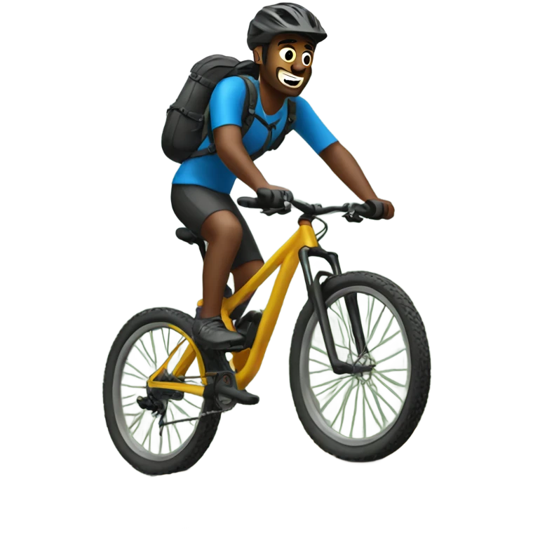 Guy on a mountain bike emoji