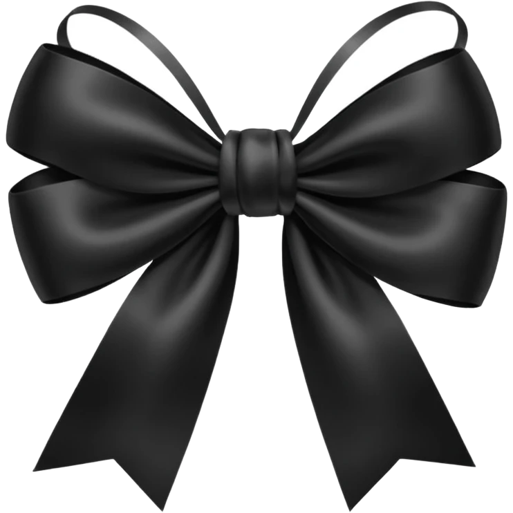 a black bow on a light pink background emoji