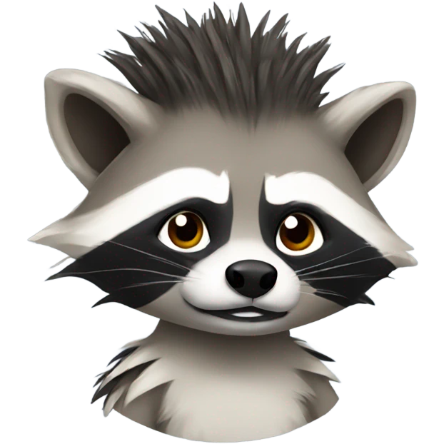 Raccoon with a Mohawk  emoji