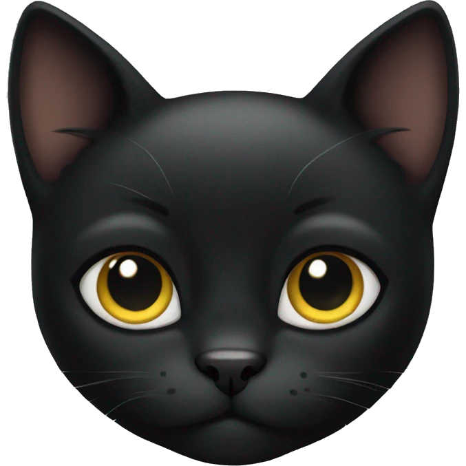 cute black cat emoji