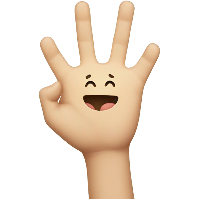Smiley face with finger to head emoji