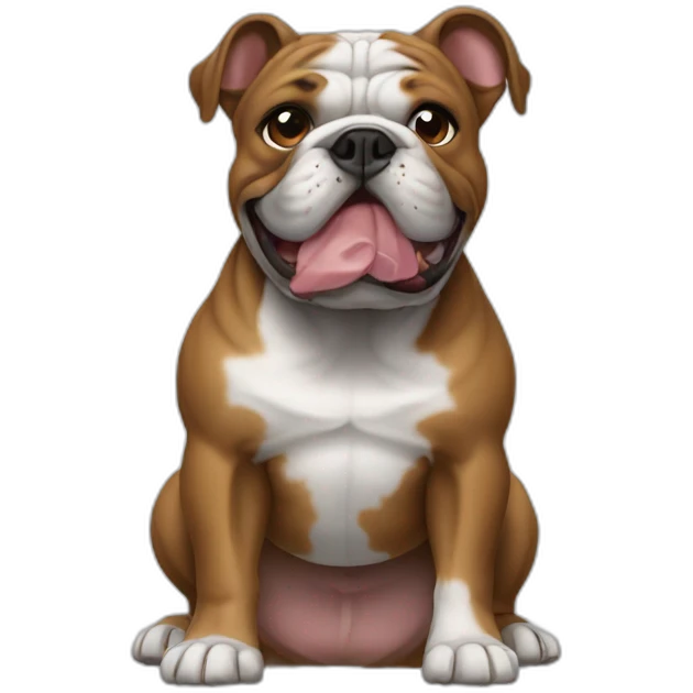Bulldog francés negro emoji