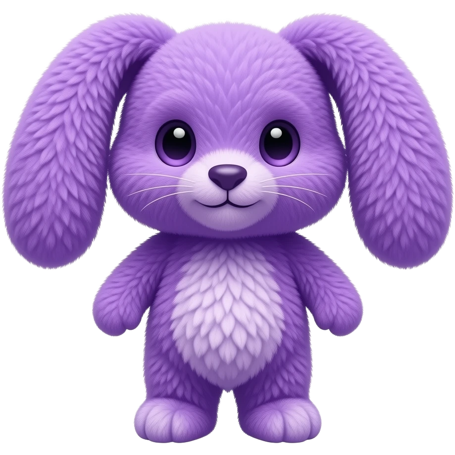purple stuffed bunny emoji