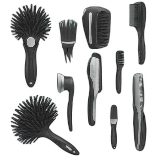 hair tools emoji