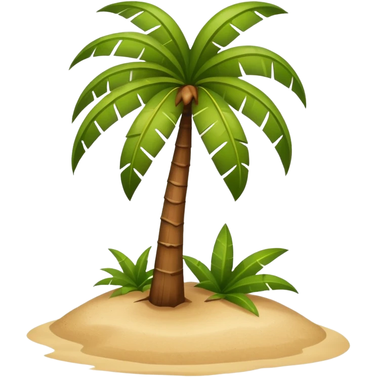 coconut tree island emoji