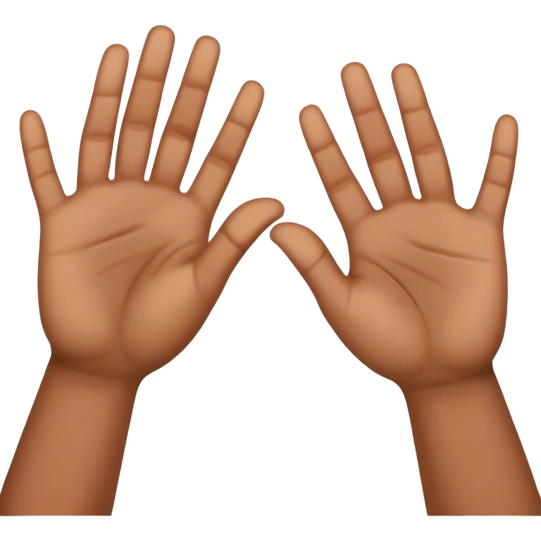 hands off sign emoji