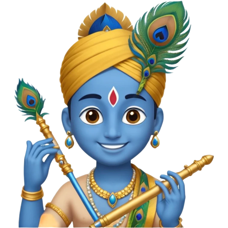 small emoji of god Krishna, which can used in  text massage  emoji