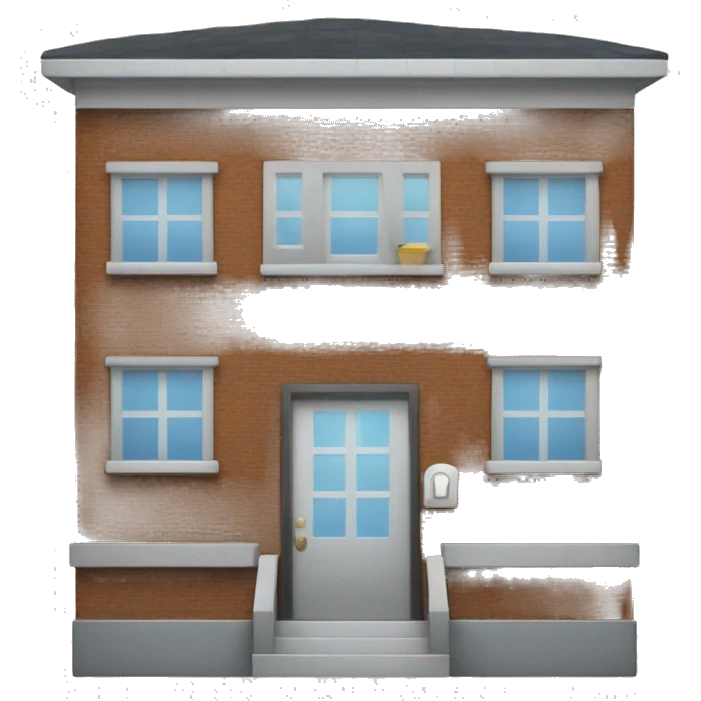 50% home, 50% office building emoji
