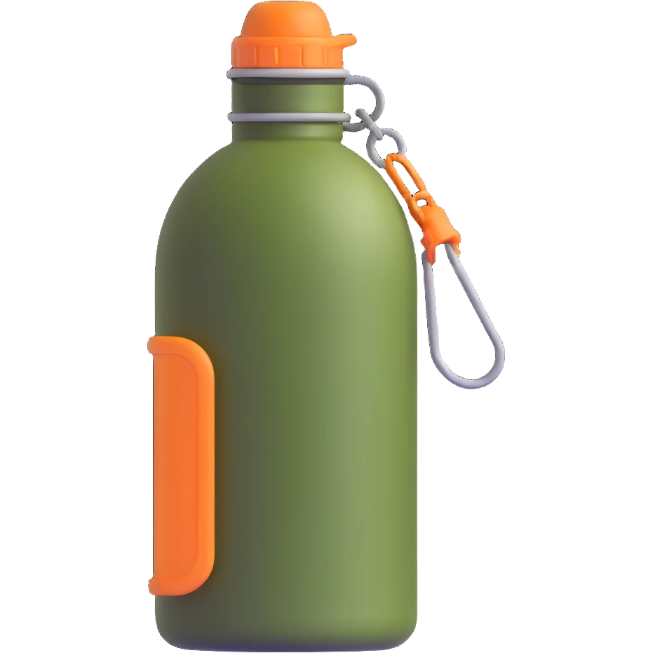 outdoor camping water bottle canteen emoji