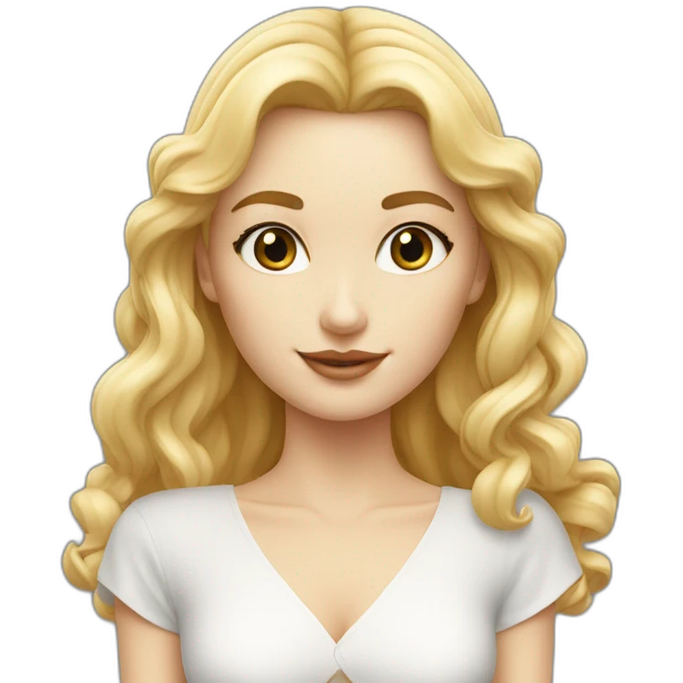 blonde avec bague hermes emoji
