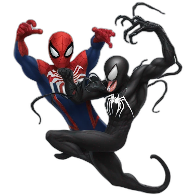 venom with spiderman emoji