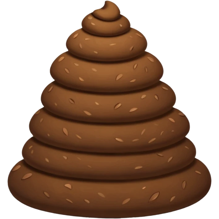  plain Pile of Poo on iOS emoji