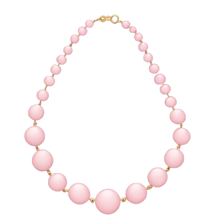 soft pink necklace  emoji