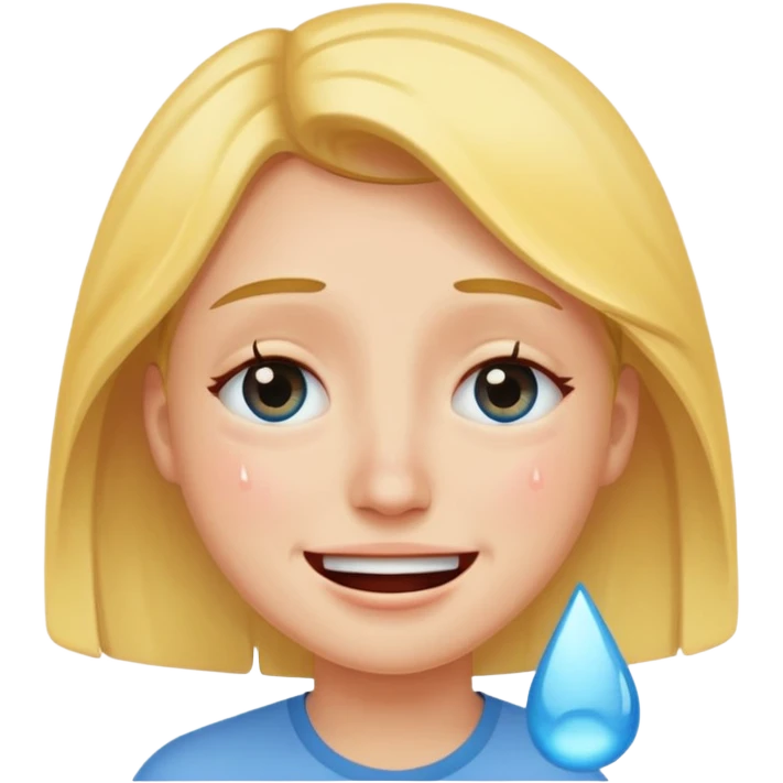 a person smiling filters for eyes and crying emoji