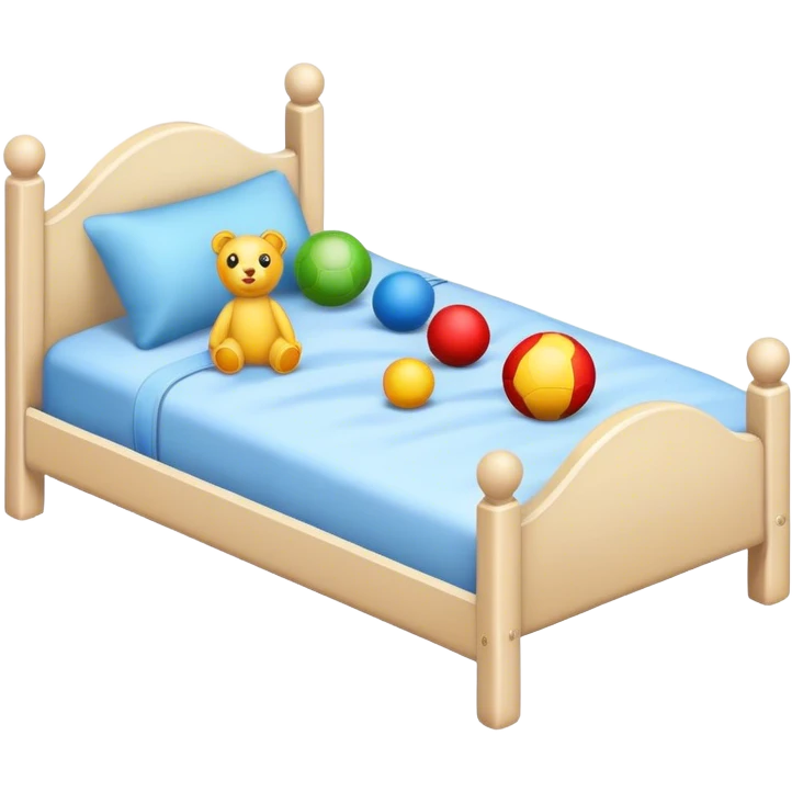 kids bed WITH TOYS  emoji