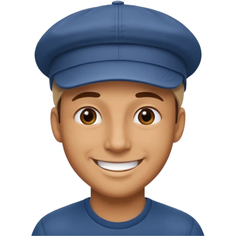 man with cap emoji
