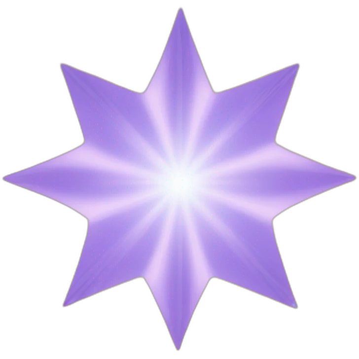 An individual star emoji with multiple rays emoji