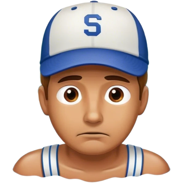 sad man in a river tube emoji