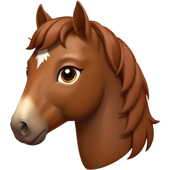Cinematic Noble Brown Welsh Pony Portrait Emoji, Poised and sturdy, with a well-muscled build draped in a rich, chestnut-brown color, expressive eyes and a gracefully refined head with a gentle, noble profile, Simplified yet sharp and sophisticated features, highly detailed, glowing with a warm, earthy glow, high shine, intelligent and resilient, stylized with an air of pastoral elegance, focused and determined, soft glowing outline, capturing the essence of a watchful and confident brown Welsh pony that appears ready to gallop out of the screen with effortless strength! emoji
