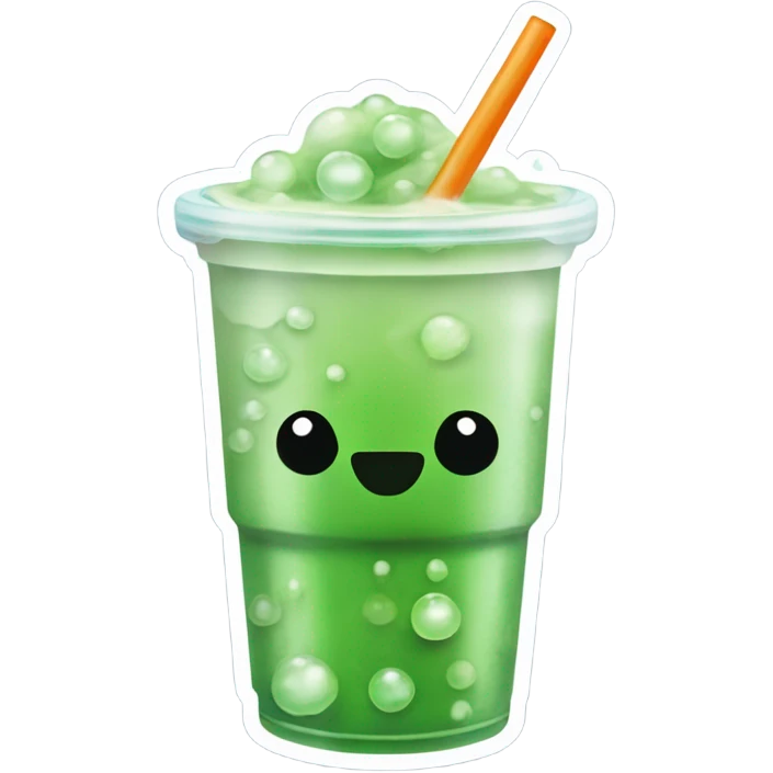matcha bubble tea emoji