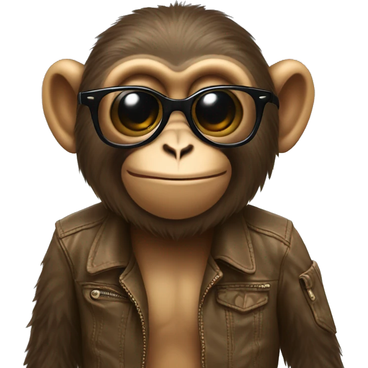 Monkey with ray-ban emoji