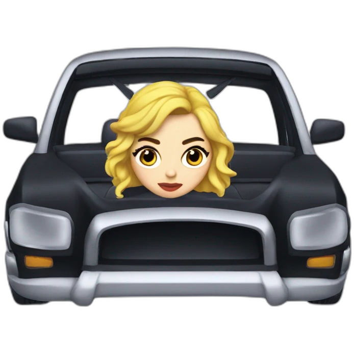 charli xcx in a car emoji