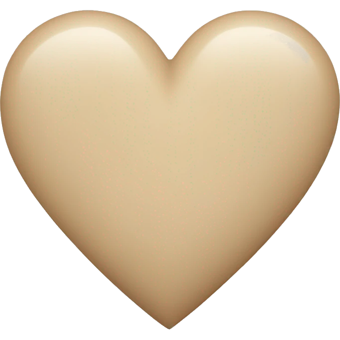 Beige heart emoji