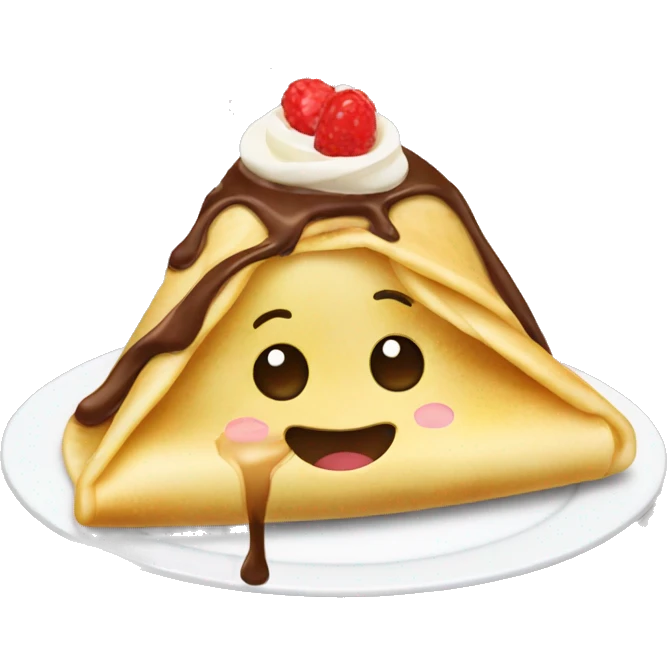 Crepe with nutella emoji