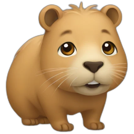Chat sur cappybara emoji