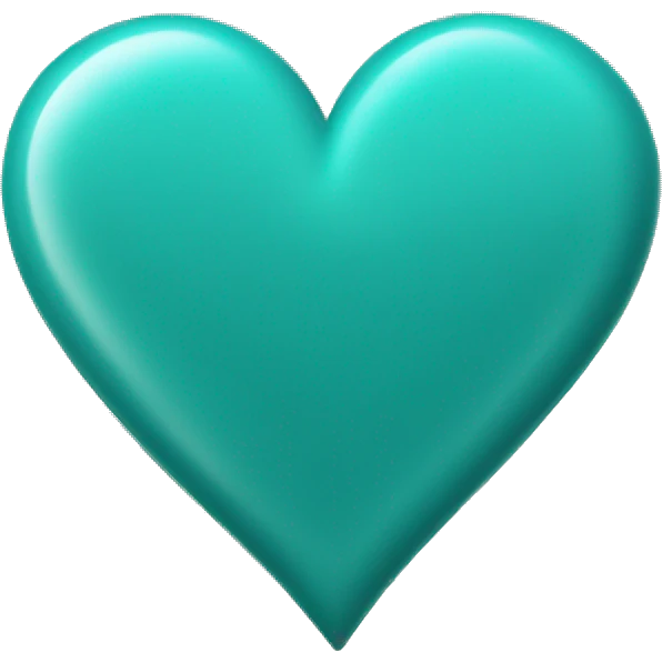 teal heart  emoji