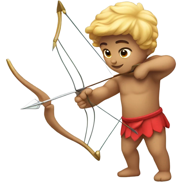 Cupid shooting an arrow emoji