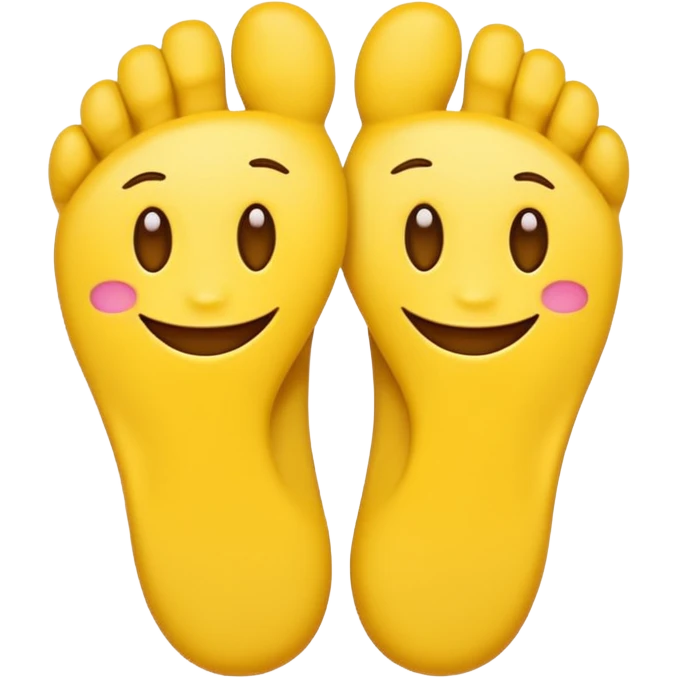 Toes crossed yellow emoji emoji