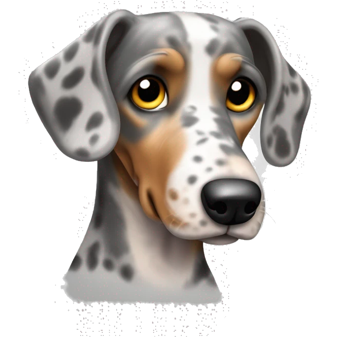 teckel nain couleur merle emoji