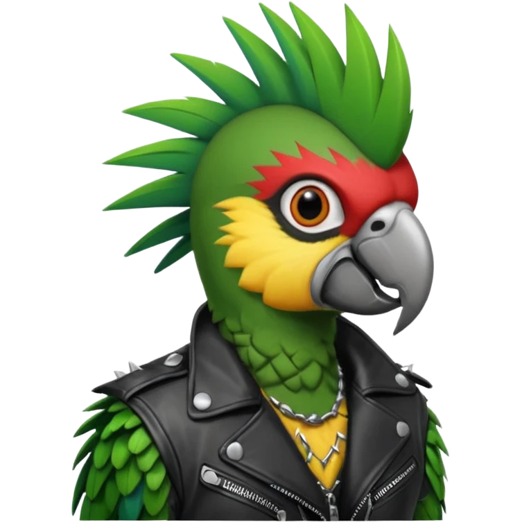 vocalist animal punk parrot emoji
