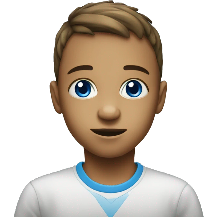 enfant avec yeux bleu emoji